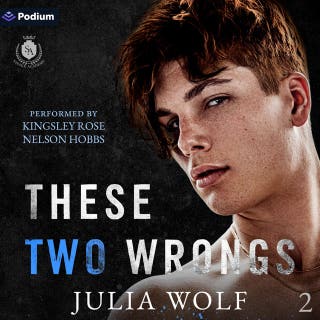 These Two Wrongs: Savage Academy, Book 2 – omslag till ljudboken av Julia Wolf