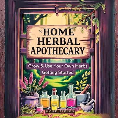 My Home Herbal Apothecary – omslag til lydbogen af Hope Fields