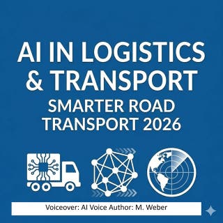AI Integration on the Road – Making Logistics & Transport Smarter: Your Practical Workflow Booster 2026 – omslag till ljudboken av M. Weber