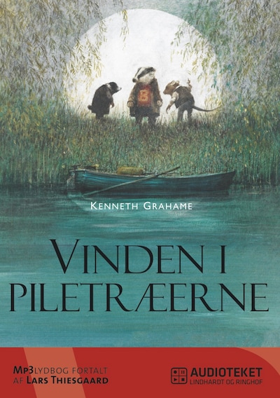 Vinden i piletræerne – omslag til lydbogen af Kenneth Grahame