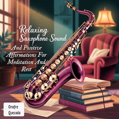 Relaxing saxophone sound and positive affirmations for meditation and rest – omslag til lydbogen af Onofre Quezada