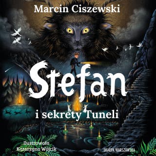 Stefan i sekrety tuneli – okładka audiobooka, autor Marcin Ciszewski