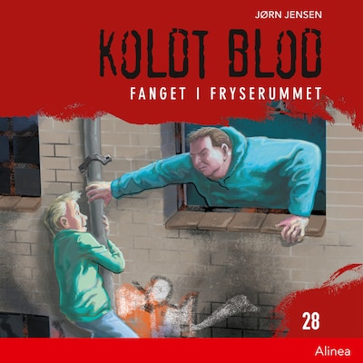 Koldt blod 28 - Fanget i fryserummet – omslag til lydbogen af Jørn Jensen