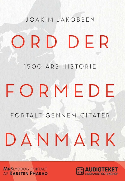 Ord der formede Danmark – omslag til lydbogen af Joakim Jakobsen