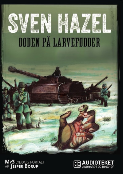 Døden på larvefødder – omslag til lydbogen af Sven Hazel