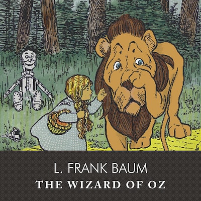The Wizard of Oz, with eBook – omslag til lydbogen af L. Frank Baum