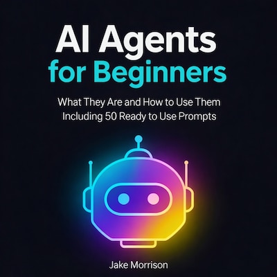 AI Agents for Beginners – omslag til lydbogen af Jake Morrison