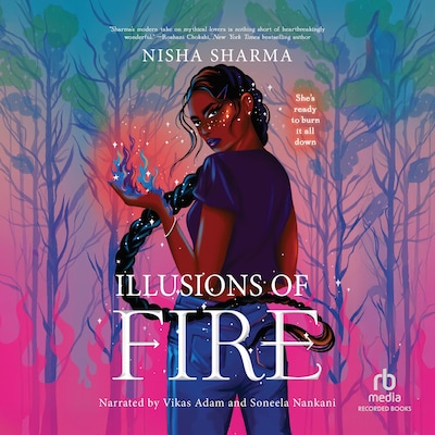 Illusions of Fire – omslag til lydbogen af Nisha Sharma