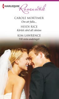Om att falla... / Kärlek värd all väntan / Till sista andetaget – omslag till ljudboken av Carole Mortimer,Heidi Rice,Kim Lawrence