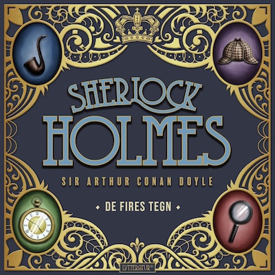 De fires tegn – omslag til lydbogen af Arthur Conan Doyle