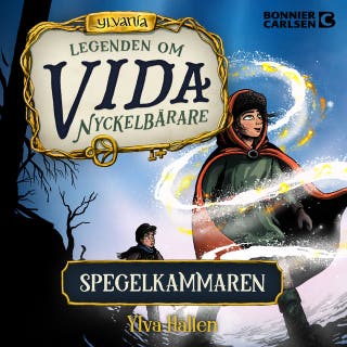 Spegelkammaren – omslag till ljudboken av Ylva Hällen