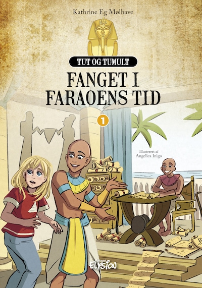 Fanget i faraoens tid – omslag til lydbogen af Kathrine Eg Mølhave