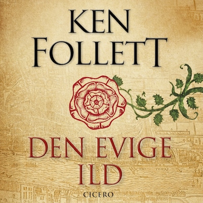 Den evige ild – omslag til lydbogen af Ken Follett