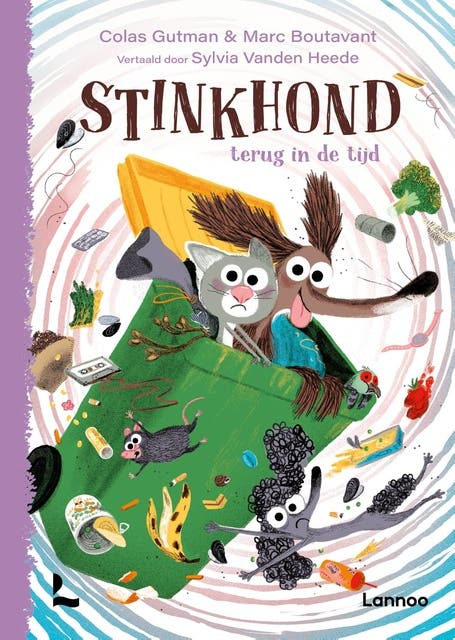Stinkhond terug in de tijd – omslag van het luisterboek van Colas Gutman