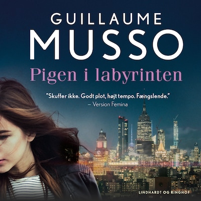 Pigen i labyrinten – omslag til lydbogen af Guillaume Musso
