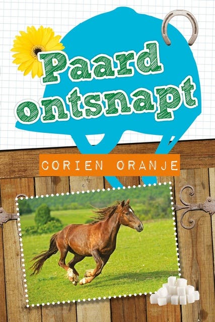 Paard ontsnapt – omslag van het luisterboek van Corien Oranje