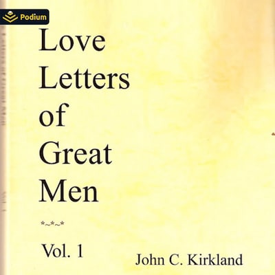 Love Letters of Great Men – omslag til lydbogen af John C. Kirkland