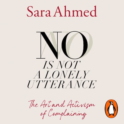 No Is Not a Lonely Utterance – omslag til lydbogen af Sara Ahmed