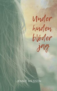 Under huden blöder jag – omslag till ljudboken av Jennie Nilsson