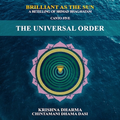 The Universal Order – omslag til lydbogen af Krishna Dharma, Chintamani Dhama Dasi