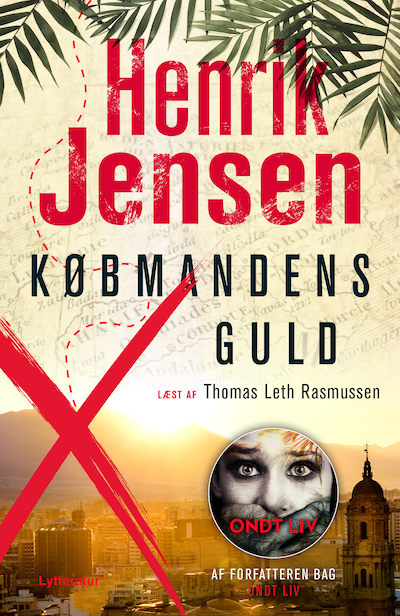 Købmandens guld – omslag til lydbogen af Henrik Jensen