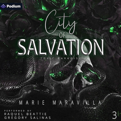 City of Salvation – omslag til lydbogen af Marie Maravilla