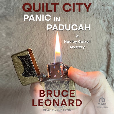Quilt City: Panic in Paducah – omslag til lydbogen af Bruce Leonard