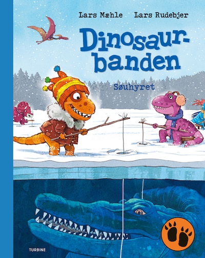 Dinosaurbanden - Søuhyret – omslag til lydbogen af Lars Mæhle