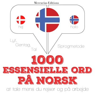1000 essentielle ord på norsk – omslag til lydbogen af JM Gardner