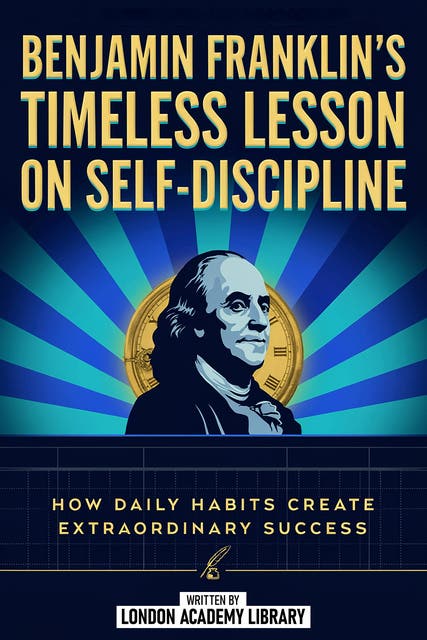 Benjamin Franklin's Timeless Lesson On Self-Discipline: How Daily Habits Create Extraordinary Success – omslag til lydbogen af London Academy Library