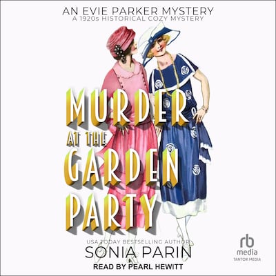 Murder at the Garden Party – omslag til lydbogen af Sonia Parin