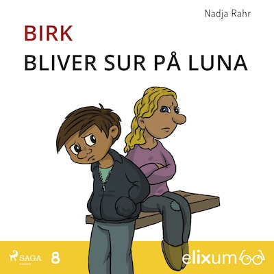 Birk bliver sur på Luna – 8 – omslag til lydbogen af Nadja Rahr