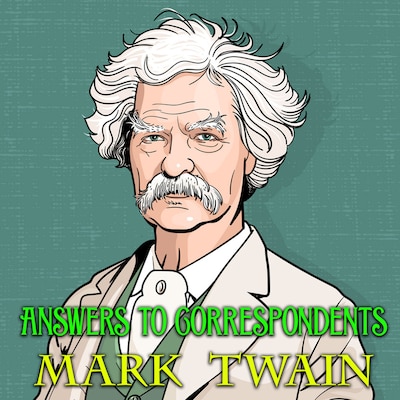 Answers to Correspondents – omslag til lydbogen af Mark Twain