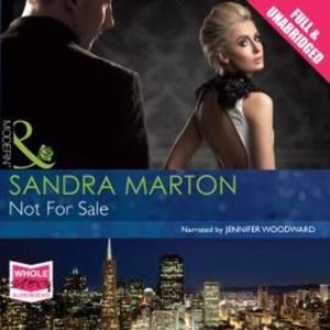Not For Sale – okładka audiobooka, autor Sandra Marton
