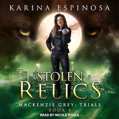 Stolen Relics – omslag til lydbogen af Karina Espinosa
