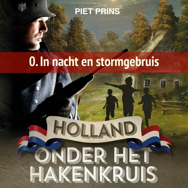 In nacht en stormgebruis – omslag van het luisterboek van Piet Prins