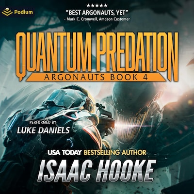 Quantum Predation – omslag til lydbogen af Isaac Hooke