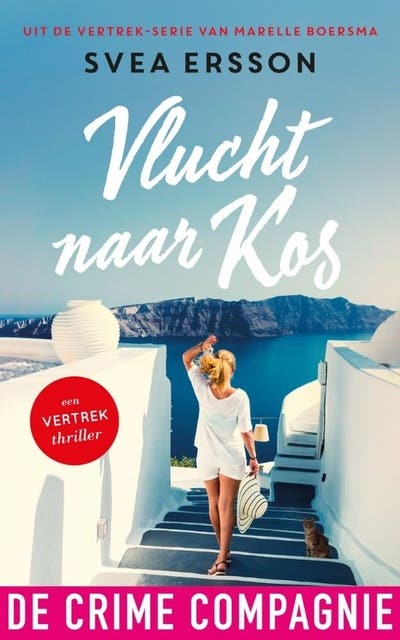 Vlucht naar Kos – omslag van het luisterboek van Marelle Boersma,Svea Ersson