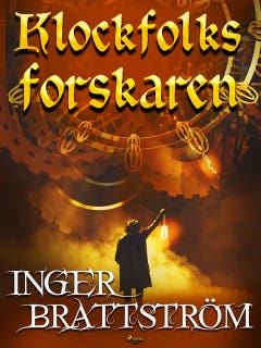 Klockfolks-forskaren – omslag till ljudboken av Inger Brattström