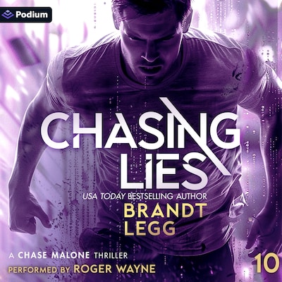 Chasing Lies – omslag til lydbogen af Brandt Legg
