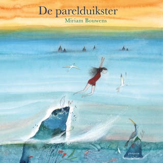 De parelduikster – omslag van het luisterboek van Miriam Bouwens