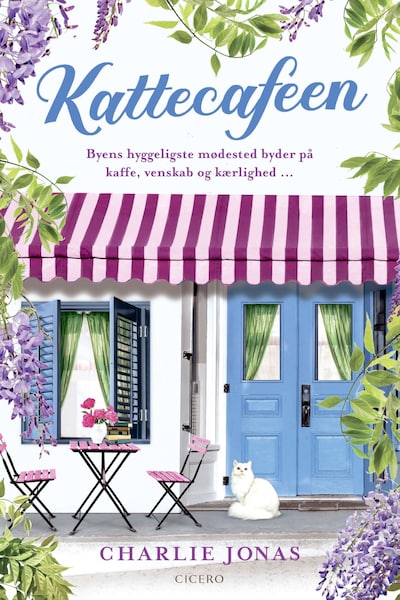 Kattecafeen – omslag til lydbogen af Charlie Jonas