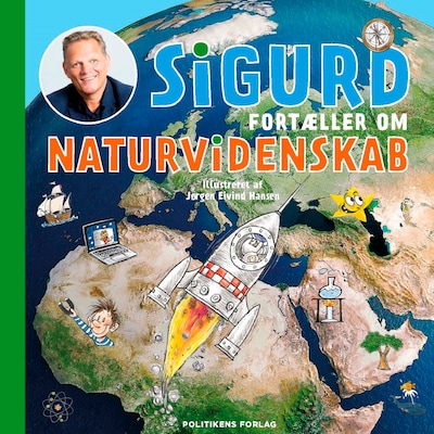 Sigurd fortæller om naturvidenskab – omslag til lydbogen af Sigurd Barrett