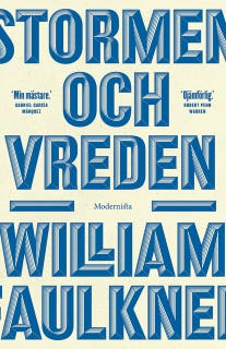 Stormen och vreden – omslag till ljudboken av William Faulkner