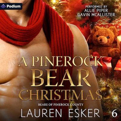 A Pinerock Bear Christmas – omslag til lydbogen af Lauren Esker