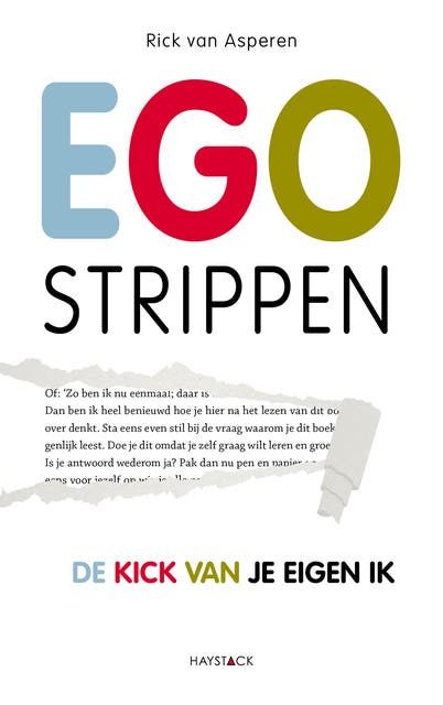 Egostrippen: De kick van je eigen ik – omslag van het luisterboek van Rick van Asperen