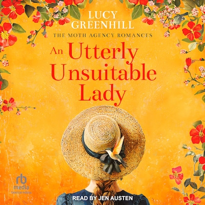 An Utterly Unsuitable Lady – omslag til lydbogen af Lucy Greenhill