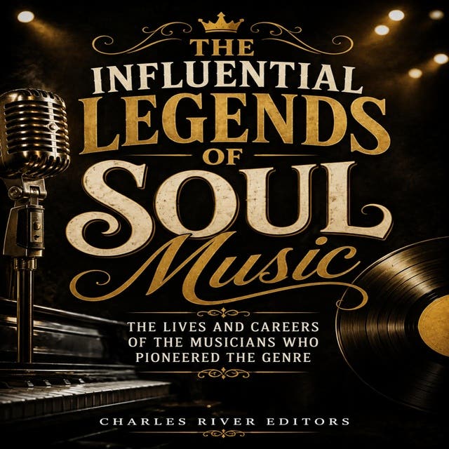 The Influential Legends of Soul Music: The Lives and Careers of the Musicians Who Pioneered the Genre – omslag til lydbogen af Charles River Editors