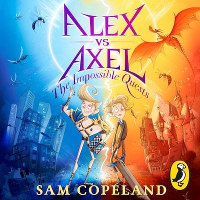 Alex vs Axel: The Impossible Quests – omslag til lydbogen af Sam Copeland
