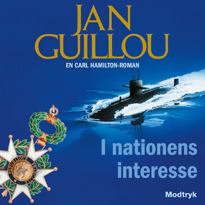 I nationens interesse – omslag til lydbogen af Jan Guillou